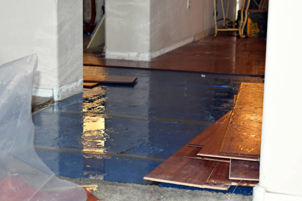 Professional Burst Pipe Cleanup technician working in East Rockaway, NY